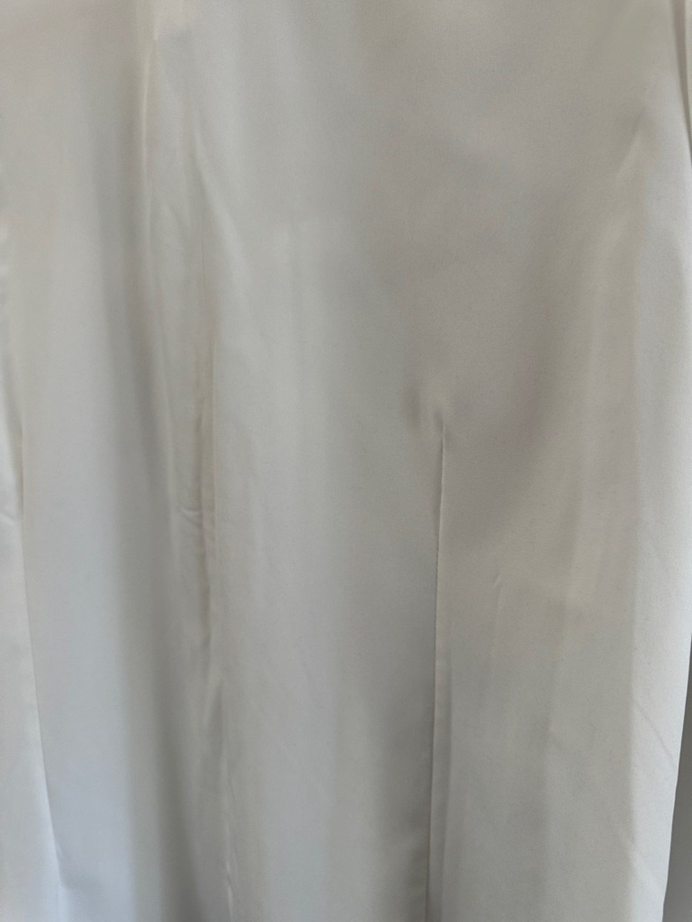 Vintage Style White Lace Pleated Chiffon Blouse High Neck Pearl Buttons Size 10 - Picture 7 of 8